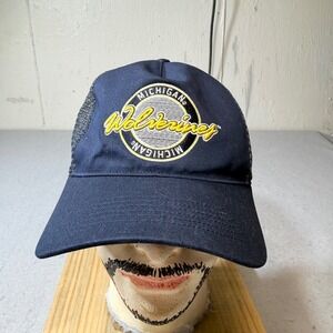 47 Brand Michigan Wolverines Navy Mesh Trucker Hat Baseball‎ Cap OSFA